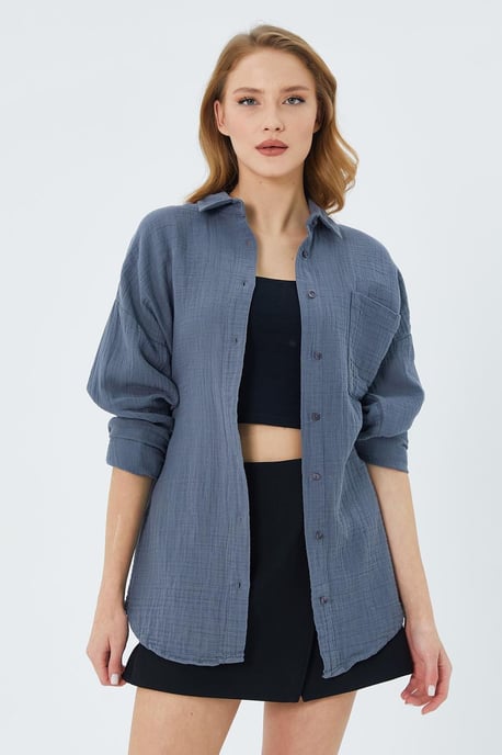 Oversize-Shirt mit Taschendetail - Image 3