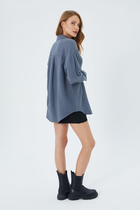 Oversize-Shirt mit Taschendetail - Image 5