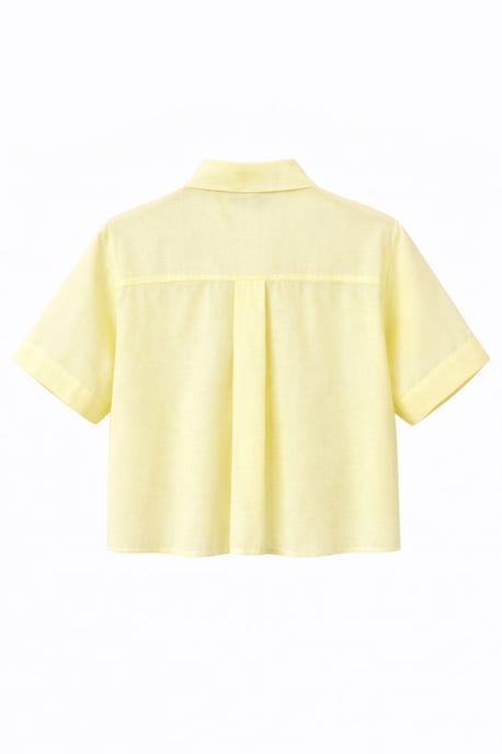 Kurzarm-Crop-Shirt mit Steinzubehör - Image 2
