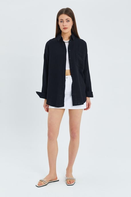 Oversize-Shirt mit Taschendetail - Image 2