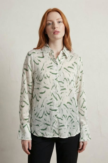 Abstraktes Druck-Button-Up-Hemd - Image 1