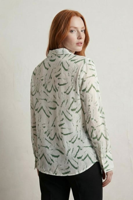 Abstraktes Druck-Button-Up-Hemd - Image 4