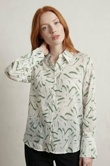 Abstraktes Druck-Button-Up-Hemd - Image 6
