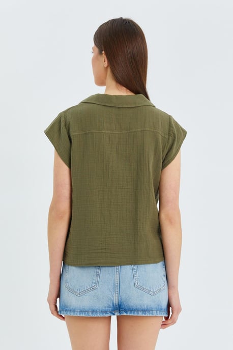 Crop-Shirt mit Schleifen-Detail - Image 6