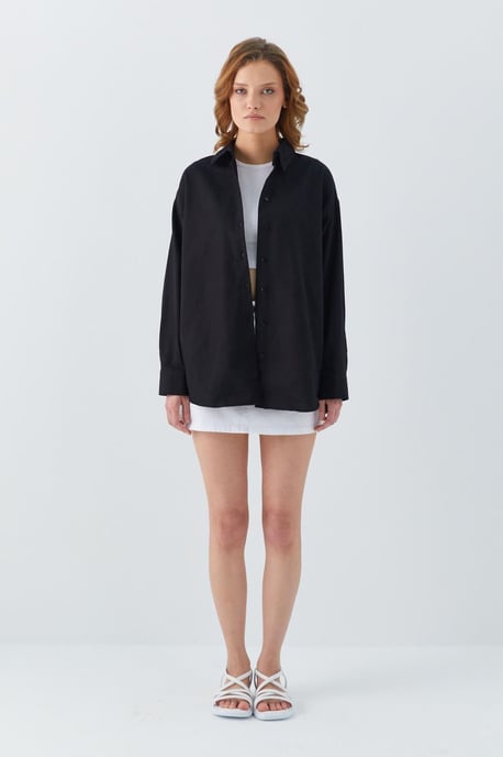 Oversized Popelin-Hemd - Image 2