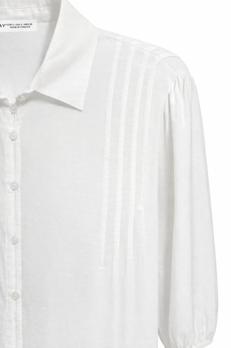 Strukturierte Ripp Longsleeve Hemd mit Knopfleiste - Image 2