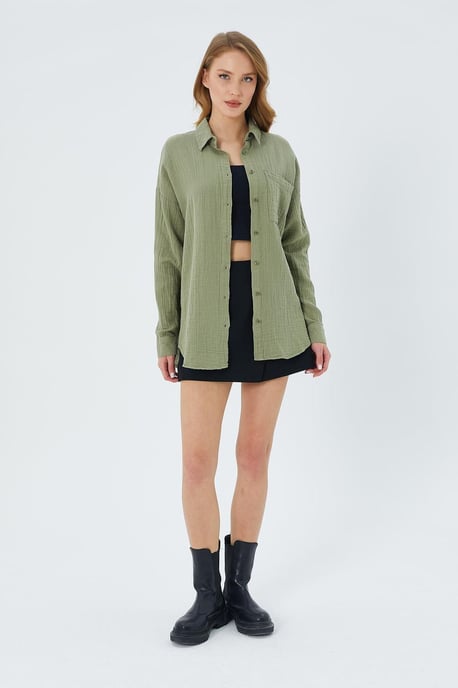 Oversize-Shirt mit Taschendetail - Image 2