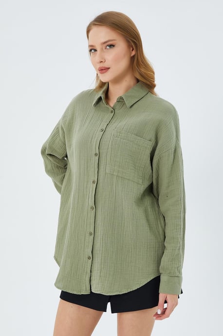 Oversize-Shirt mit Taschendetail - Image 3