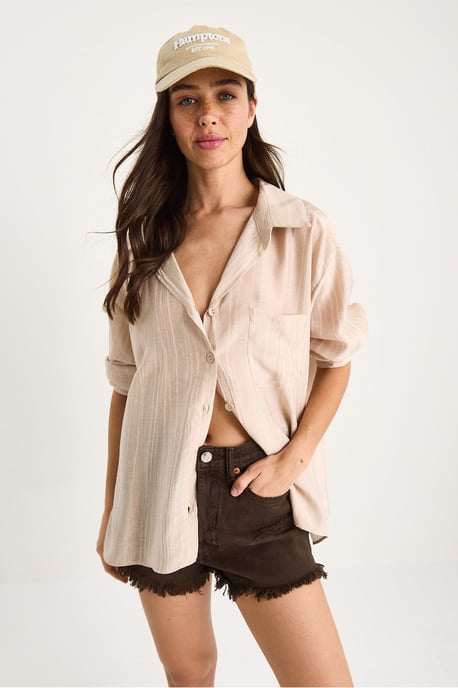 Knopfleiste Taschen Langarmshirt - Image 3