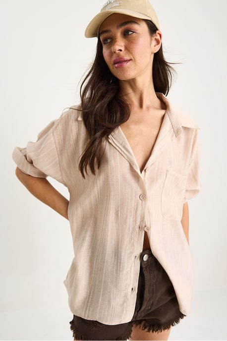 Knopfleiste Taschen Langarmshirt - Image 4