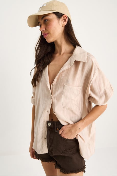 Knopfleiste Taschen Langarmshirt - Image 5