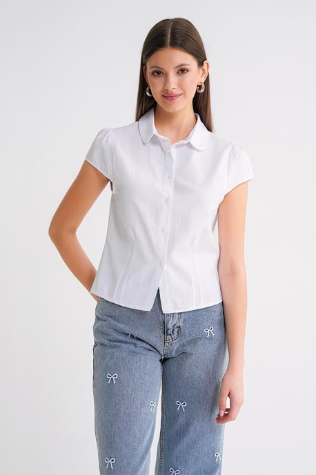 Slim Fit Popelinhemd - Image 3