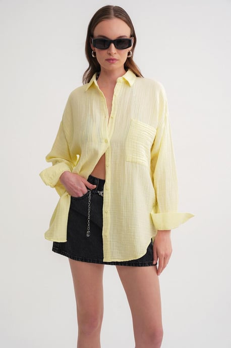 Oversize-Shirt mit Taschendetail - Image 3