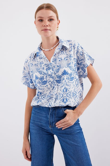 Kurzärmeliges Button-Down-Shirt - Image 2
