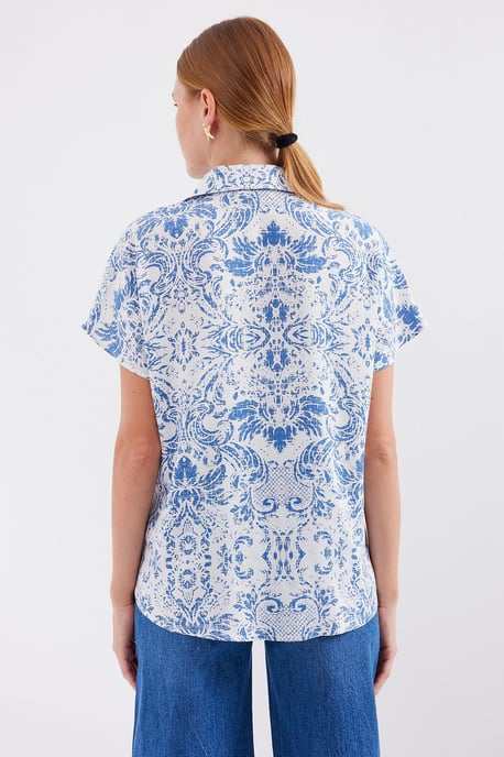 Kurzärmeliges Button-Down-Shirt - Image 5