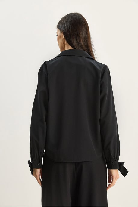 Button-Up Relaxed Fit Baumwoll-Polyester-Hemd - Image 6