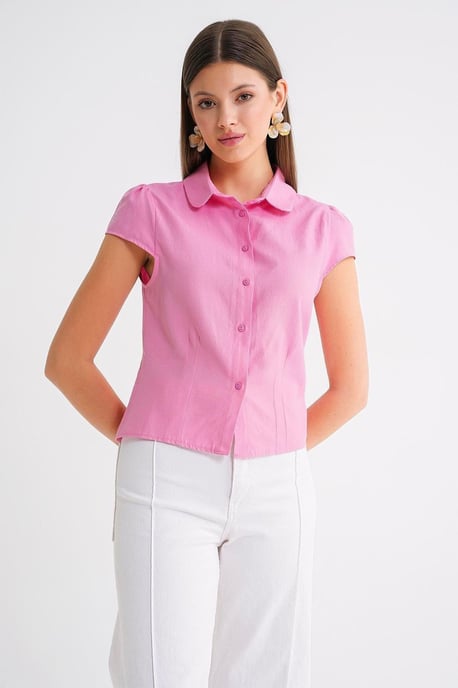 Slim Fit Popeline Hemd - Image 1