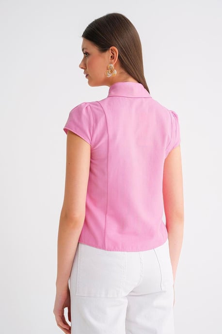 Slim Fit Popeline Hemd - Image 4