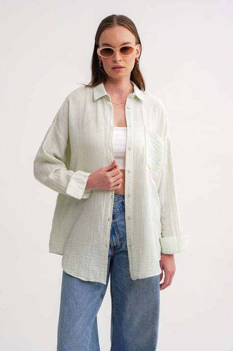 Oversize-Shirt mit Taschendetail - Image 3