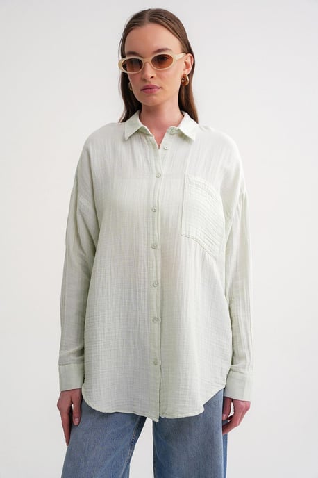 Oversize-Shirt mit Taschendetail - Image 5
