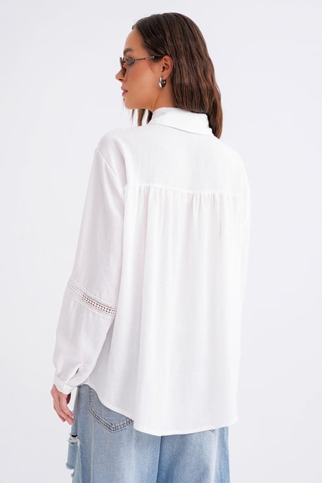 Oversize-Shirt mit Spitzenstickerei - Image 6