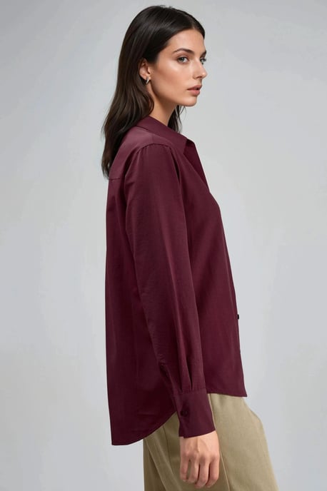 Button-Up Lockerer Schnitt Hemd - Image 3