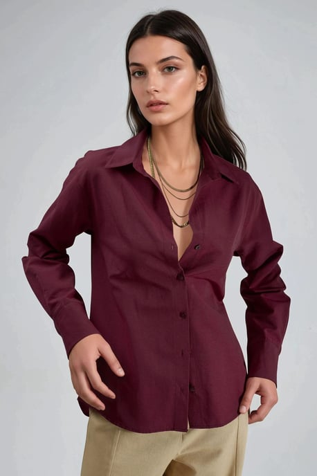Button-Up Lockerer Schnitt Hemd - Image 4