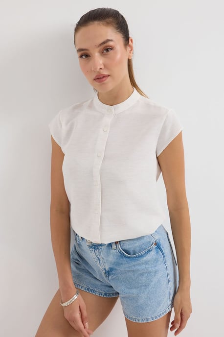 Kurzärmeliges Button-Down-Shirt - Image 1