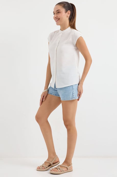 Kurzärmeliges Button-Down-Shirt - Image 3