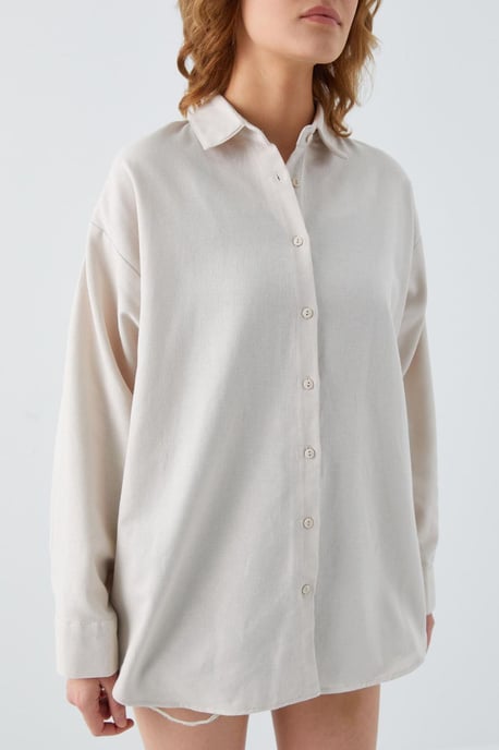 Oversize Popeline Hemd - Image 4