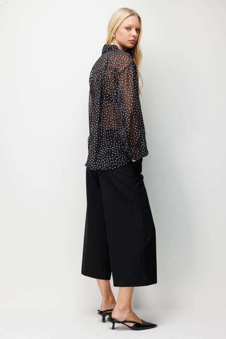 Punkte Chiffon Hemd mit Knöpfen - Image 6