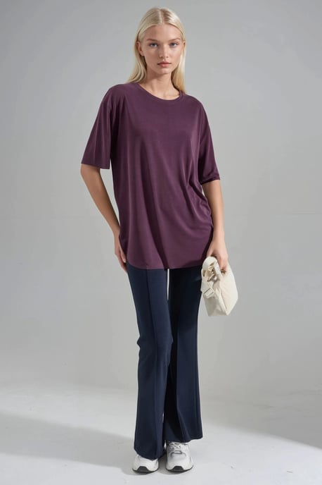 Lockere Passform Crew-Neck T-Shirt - Image 4