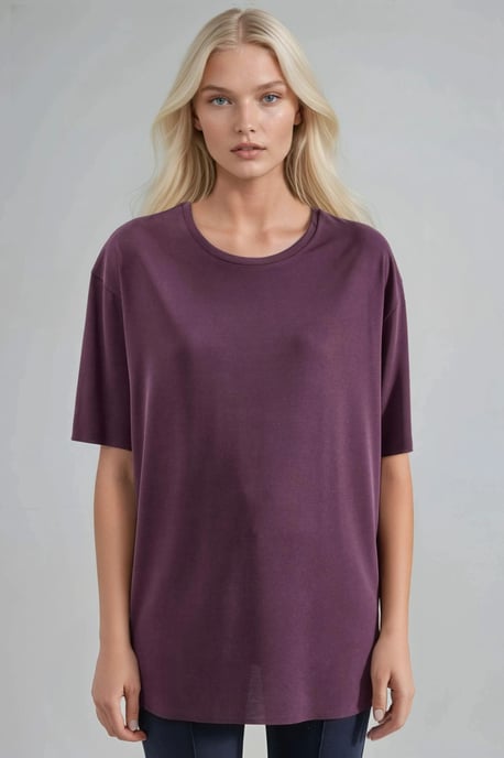 Lockere Passform Crew-Neck T-Shirt - Image 6