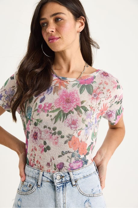 Transparentes Rundhals-T-Shirt - Image 3