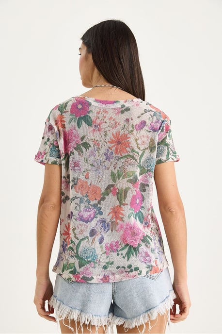 Transparentes Rundhals-T-Shirt - Image 4