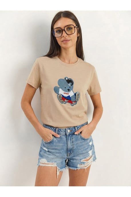 Besticktes Rundhals-T-Shirt - Image 2