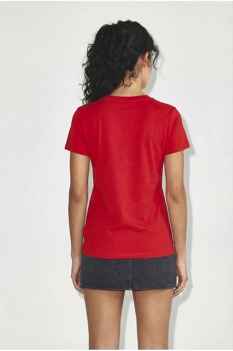 Komfort Fit V-Ausschnitt Kammgarn Baumwoll-T-Shirt - Image 5