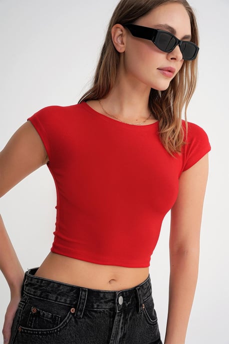 Slim Fit Crop T-Shirt - Image 4
