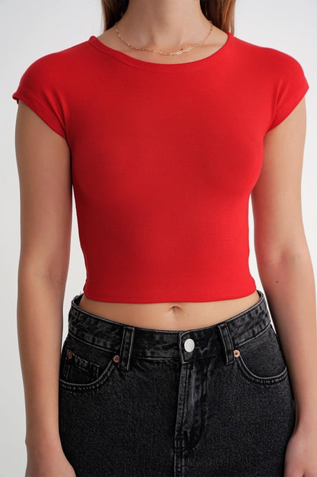 Slim Fit Crop T-Shirt - Image 5