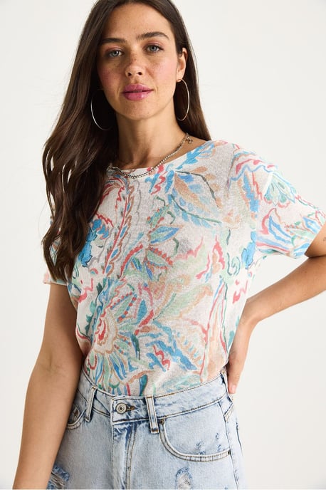 Transparentes Rundhals-T-Shirt - Image 3