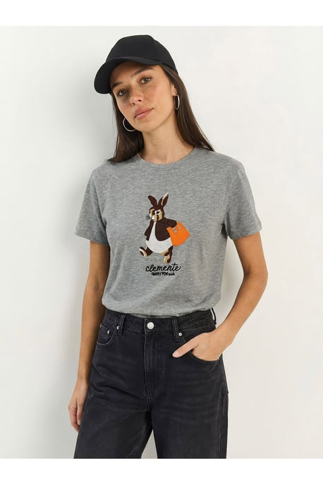 Besticktes Rundhals-T-Shirt - Image 2