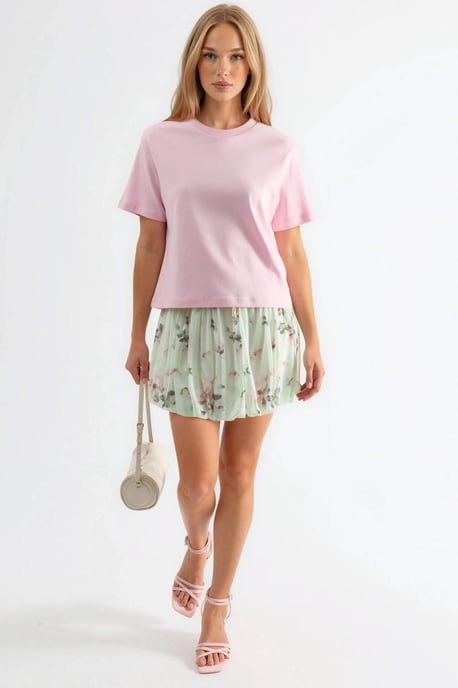 Rundhals Baumwoll-T-Shirt - Image 2