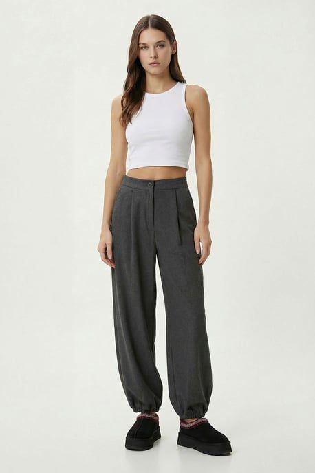 Hochtaillierte plissierte Salwar-Hosen - Image 1