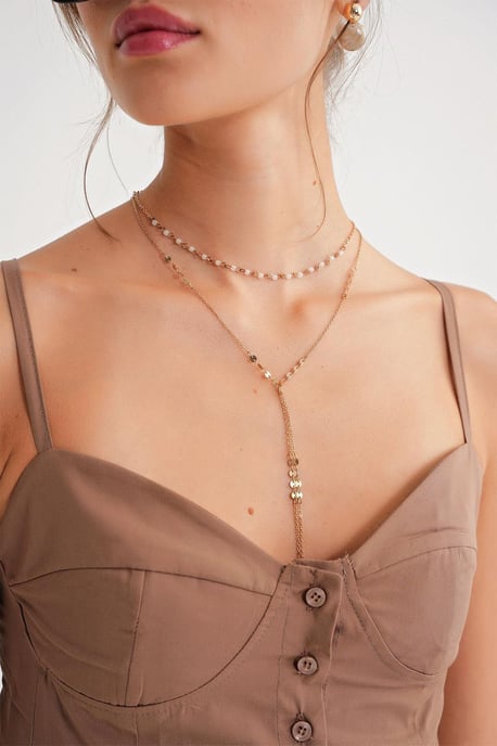 Herzchenhals Knopf-Front Peplum Cami Top - Image 5
