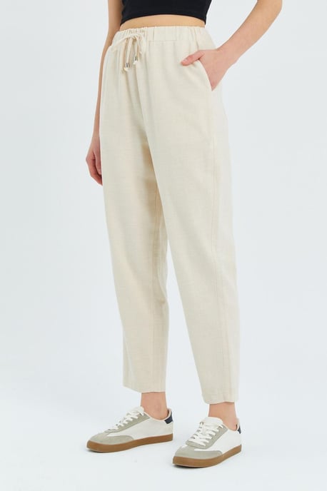 Hose mit hoher Taille und Kordelzug - Image 5