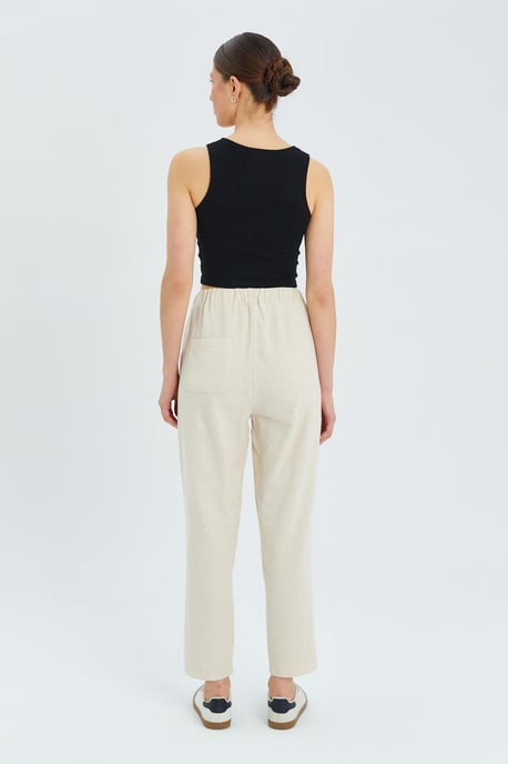 Hose mit hoher Taille und Kordelzug - Image 6