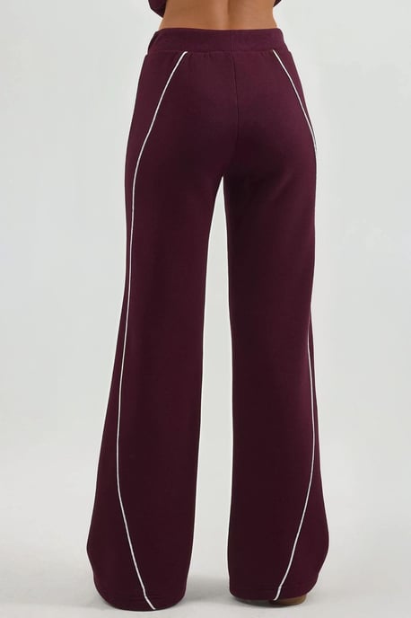 Kontrastbesatz weit geschnittene Sweatpants mit Kordelzug - Image 3