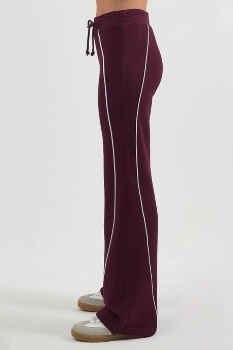 Kontrastbesatz weit geschnittene Sweatpants mit Kordelzug - Image 4