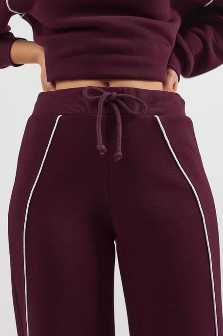 Kontrastbesatz weit geschnittene Sweatpants mit Kordelzug - Image 5
