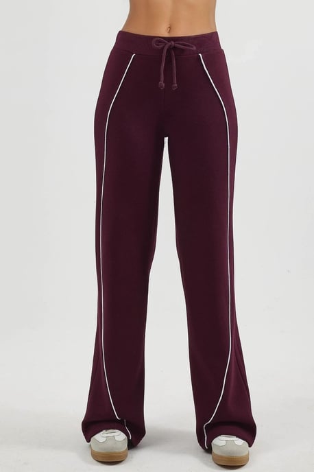 Kontrastbesatz weit geschnittene Sweatpants mit Kordelzug - Image 6
